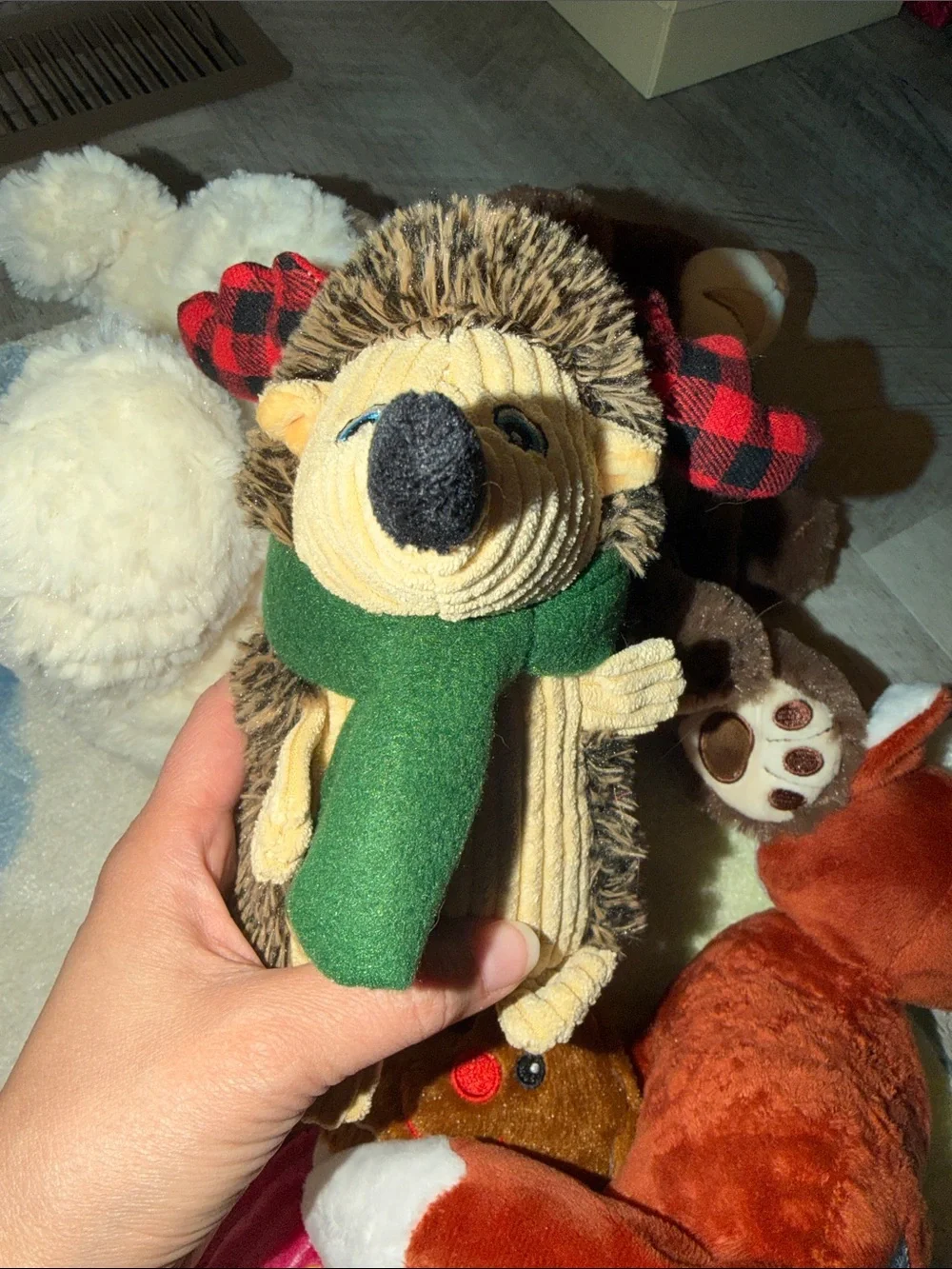 Preloved Dog Toy Set — Multi-Color Soft Squeaky Toys